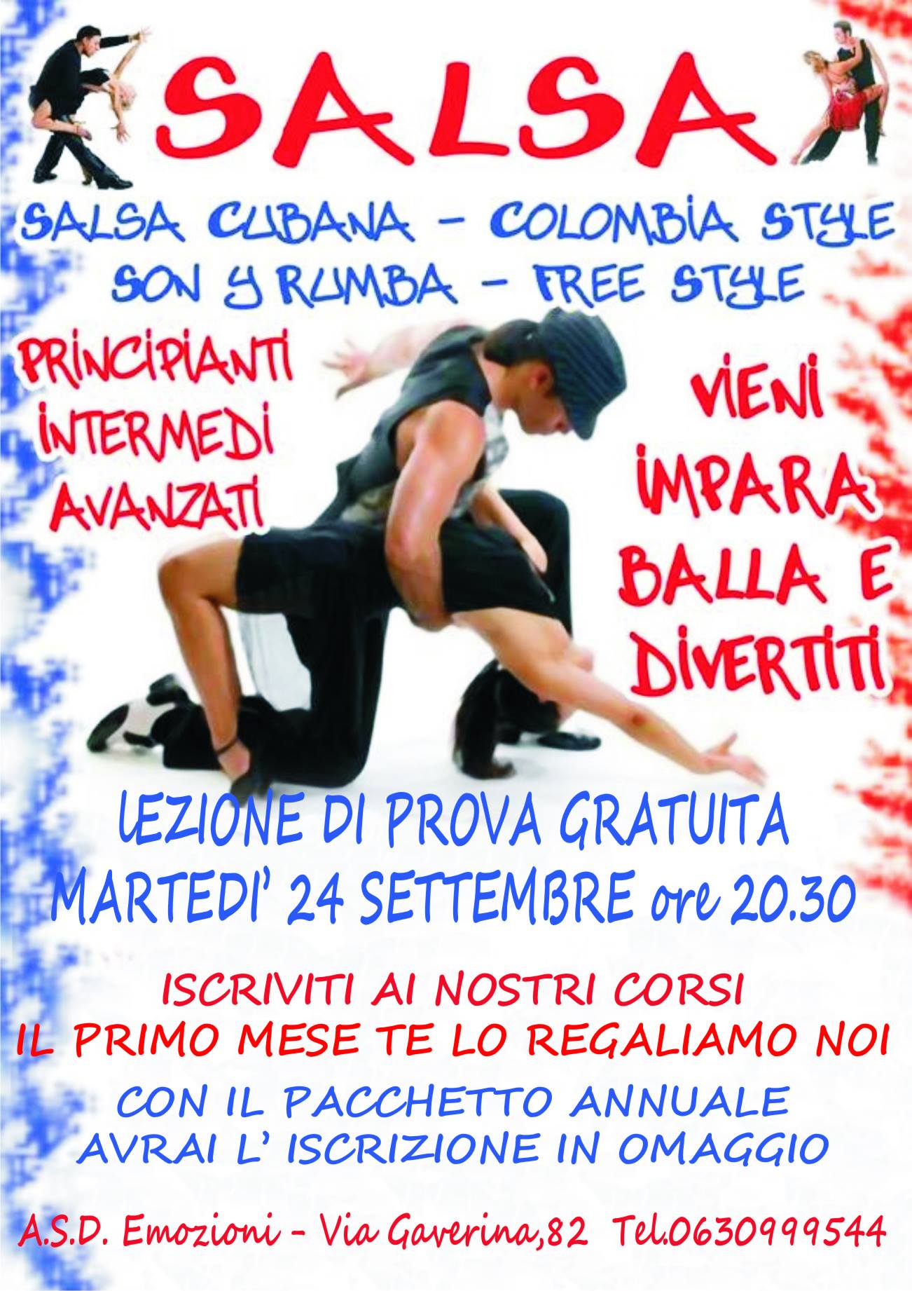 11 STAGIONE SALSERISSIMO SCHOOL . SALSA TUTTI GLI STILI- BACHATA - AFRO.