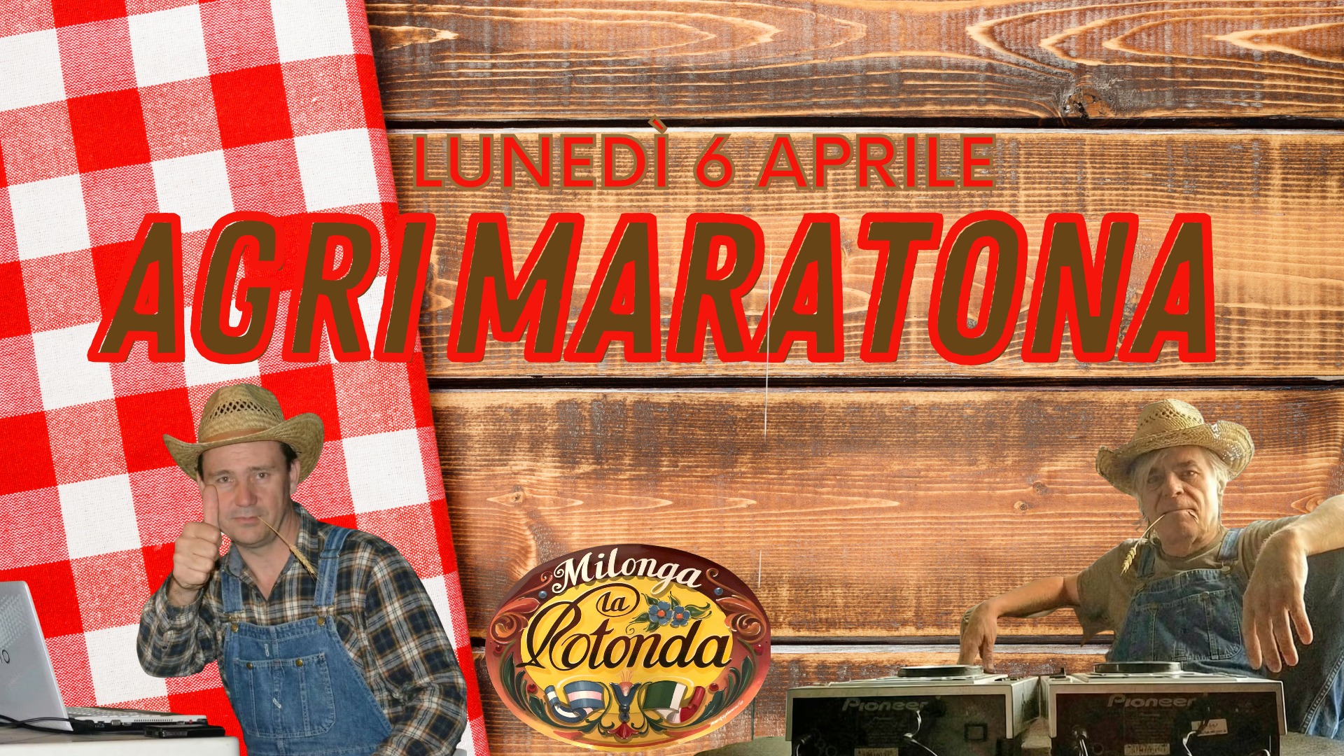Lunedì 6 Aprile, Agrimaratona! Tdj Fabrizio Frappi e PuntoyBranca!