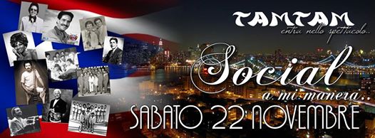SOCIAL A MI MANERA TAM TAM SABATO 22 NOVEMBRE