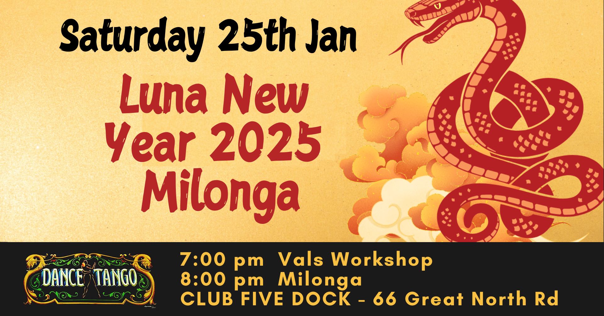 Dance Tango's Monthly Milonga with 1 2 price Vals Workshop