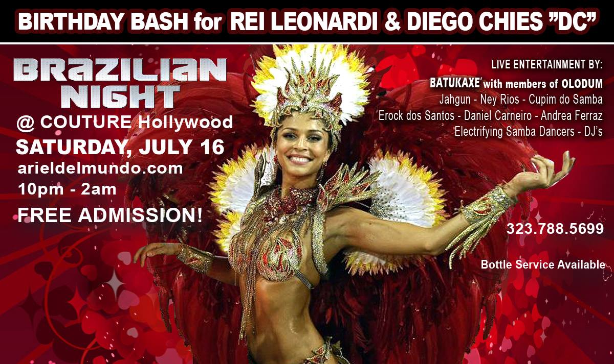Birthday Bash for Diego Chies & Rei Leonardi at Brazilian Night Opening!