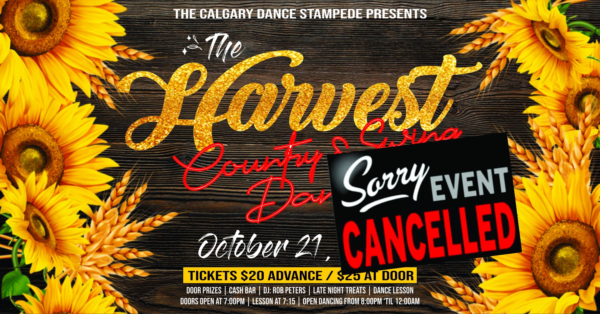 Harvest Country & Swing Dance Party - EVENT CANCELLED