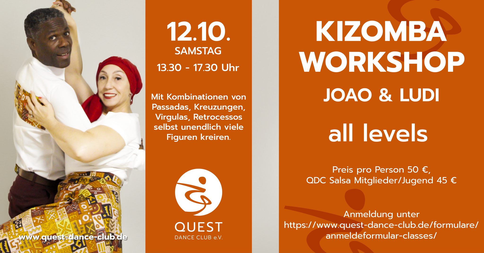 Kizomba Workshop mit Joao & Ludi