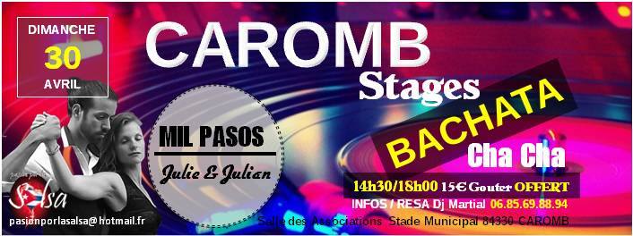 Caromb Stages Bachata & Cha Cha con Mil Pasos !