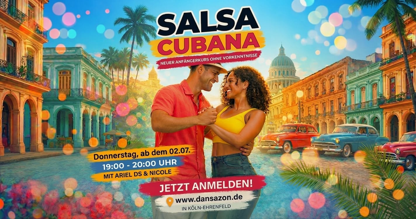 Salsa Cubana Anfängerkurs A1 (Ohne Vorkenntnisse)
