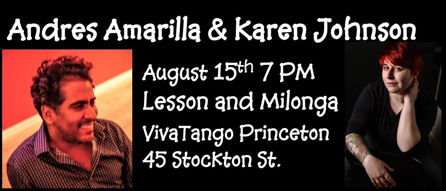 Milonga hosted by Andres Amarilla and Karen Johnson plus Lesson