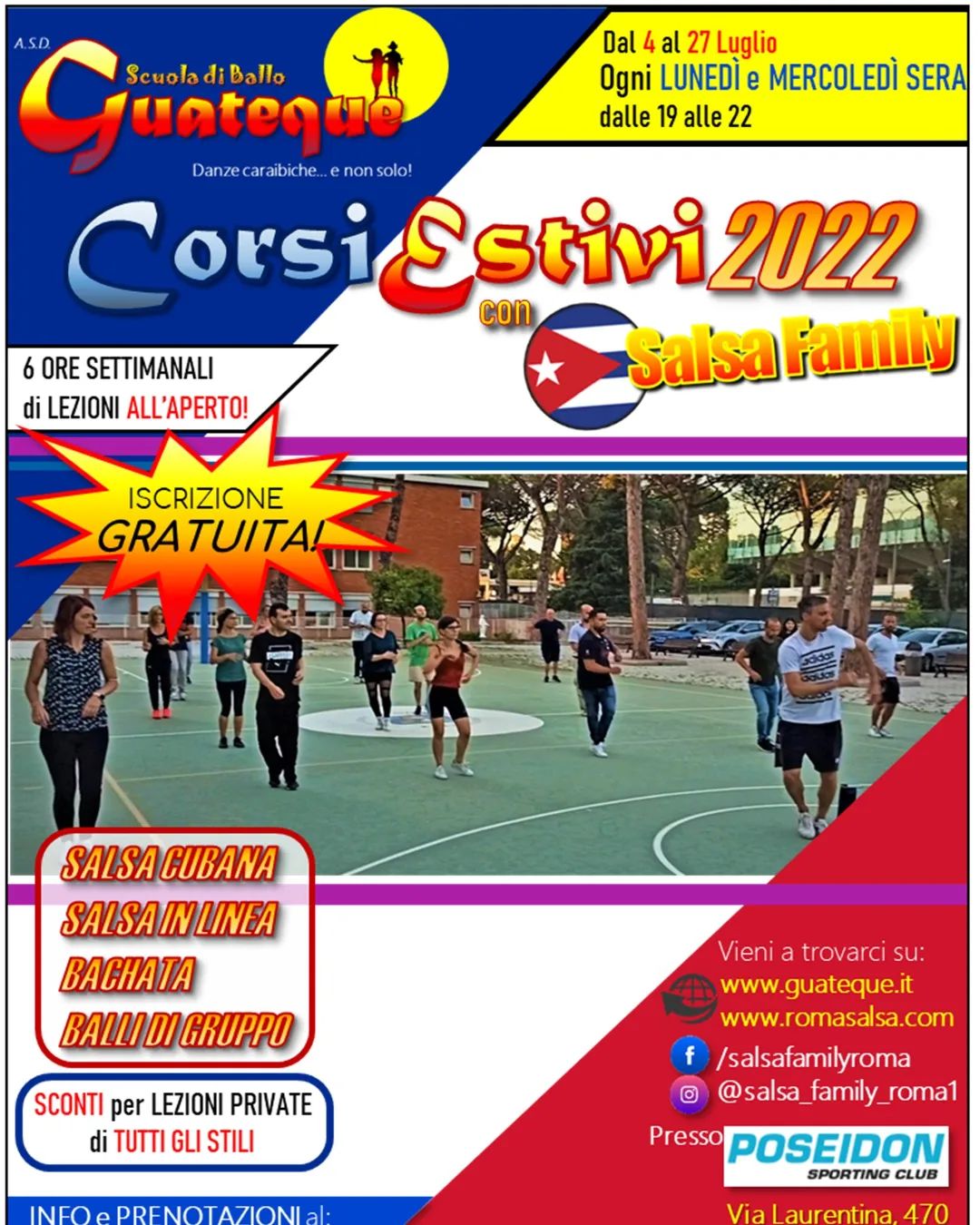 SALSA E BACHATA CORSI INTENSIVI ESTIVI DI SALSA E BACHATA