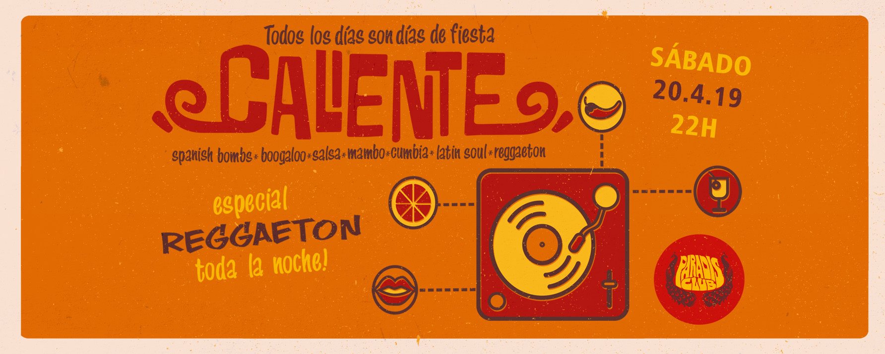 ¡Caliente! Reggaeton Toda la Noche Sáb 20.04