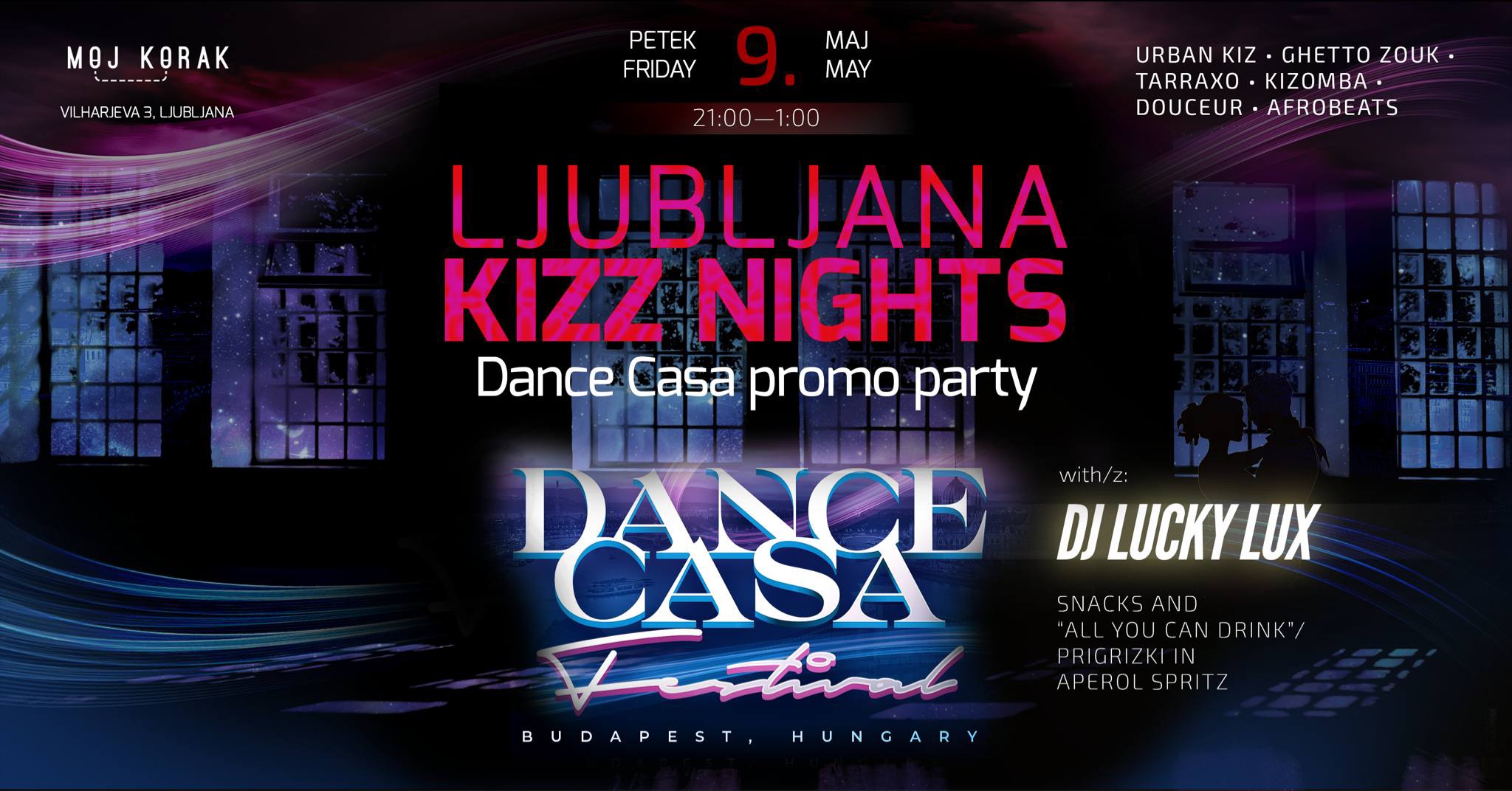 Ljubljana KIZZ Nights - DANCE CASA promo 09.05.2025