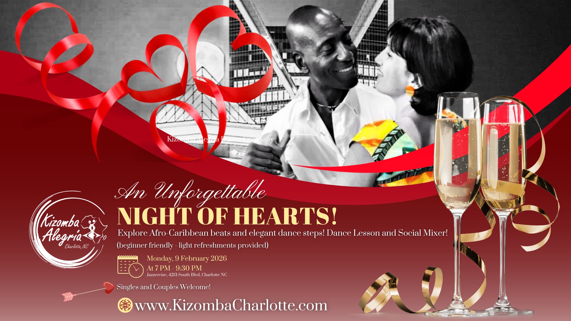 Kizomba Class + Mixer (Day of Hearts Edition)