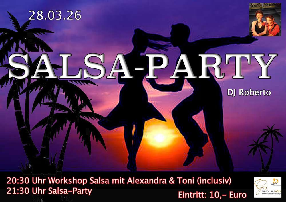 Salsa-Party in Wangen in der Tanzschule Götz