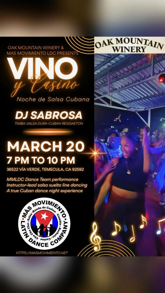 Vino Y Casino (Cuban Salsa Dance Event)