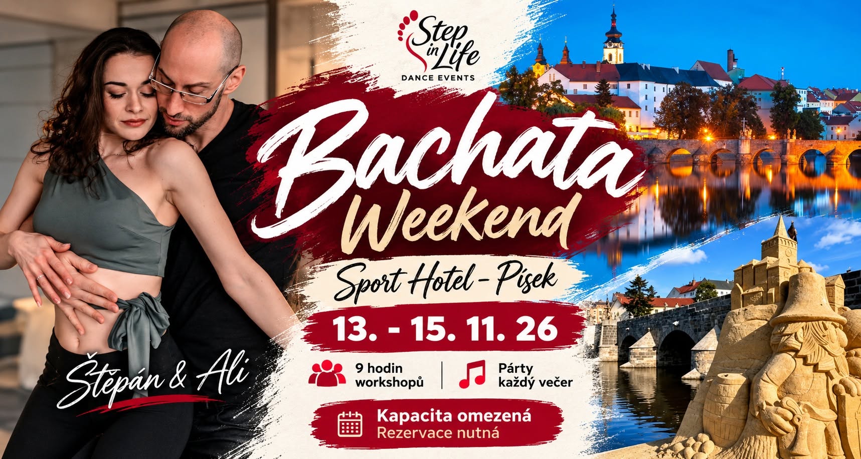 13.-15. 11. Bachata Weekend - Penzion Sport Písek 💃🏿🕺☀️