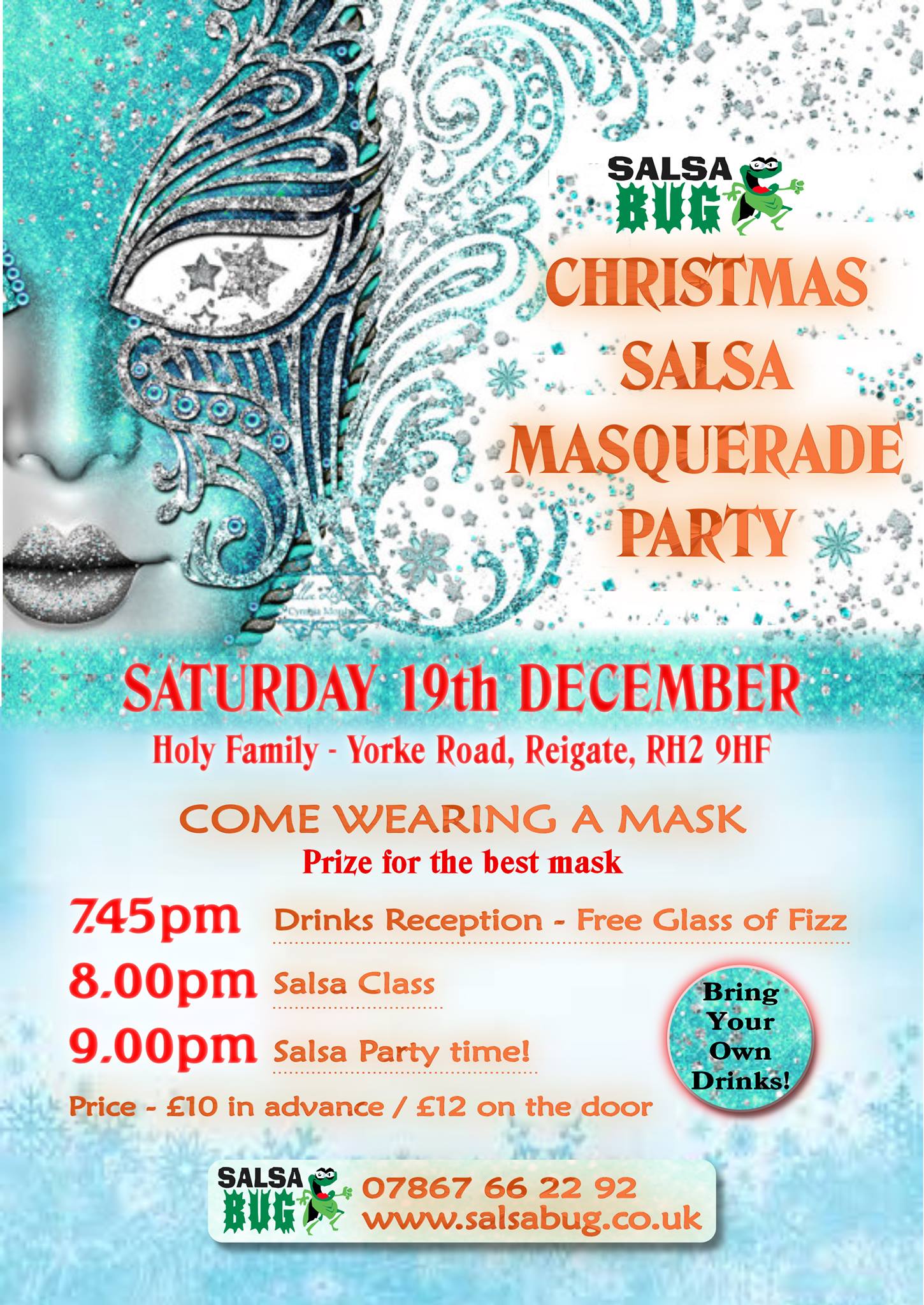 SalsaBug Christmas Masquerade Party