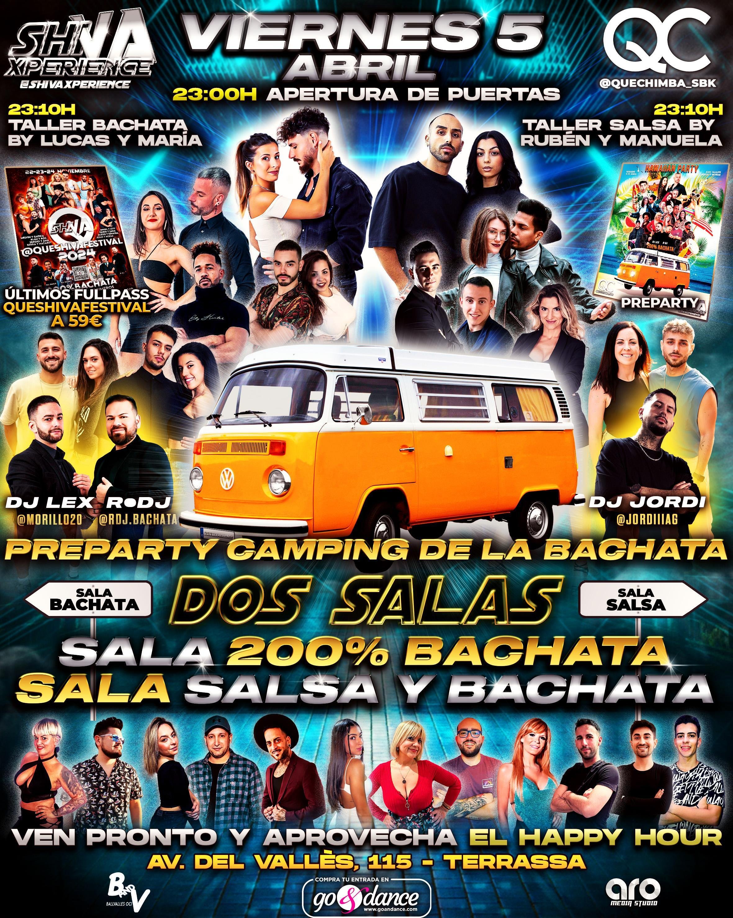??️ PREPARTY CAMPING ??️ DOS SALAS VIERNES 5 ABRIL ??️