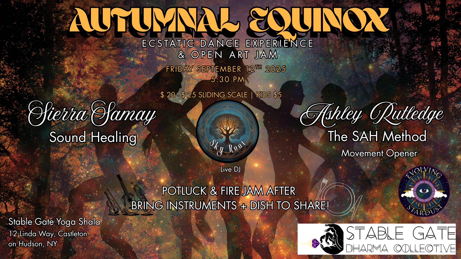 Autumnal Equinox : Ecstatic Dance & Open Art Jam