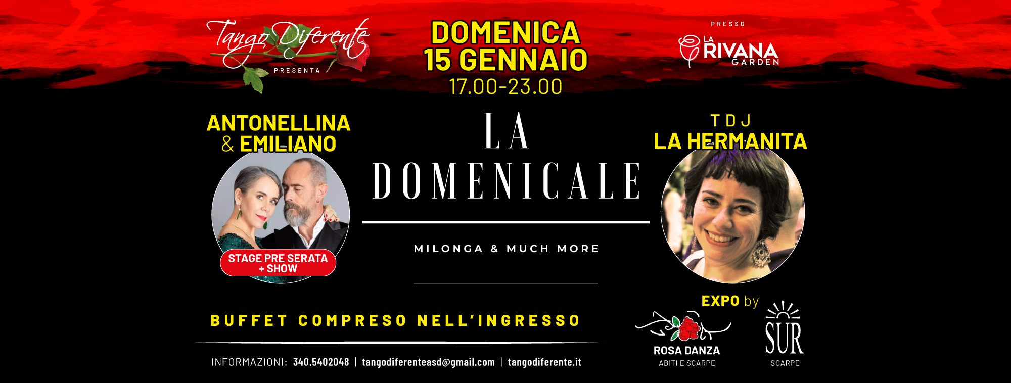 La Domenicale" del Nuovo Anno con Antonellina & Emiliano (Stage & Show) - Tdj "La Hermanita!"