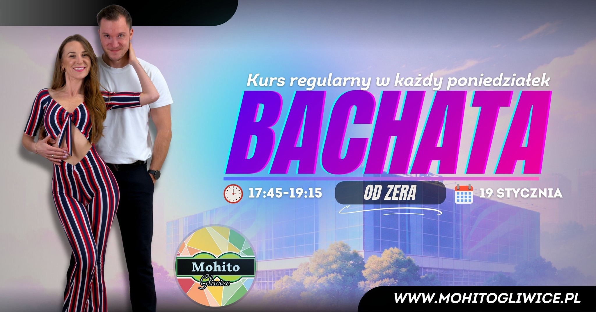 BACHATA OD ZERA - KURS TAŃCA W KAŻDY PONIEDZIAŁEK