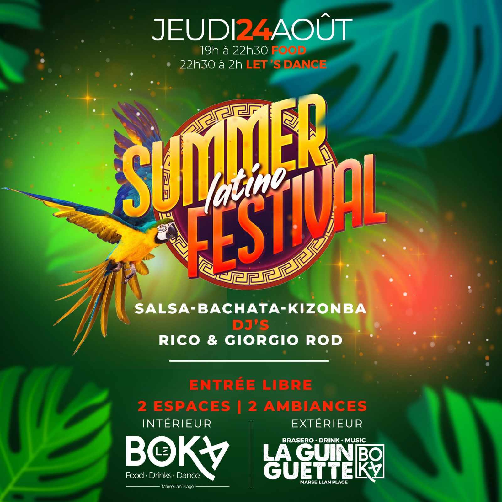 SOIRÉE SBK SUMMER LATINO - LE BOKA