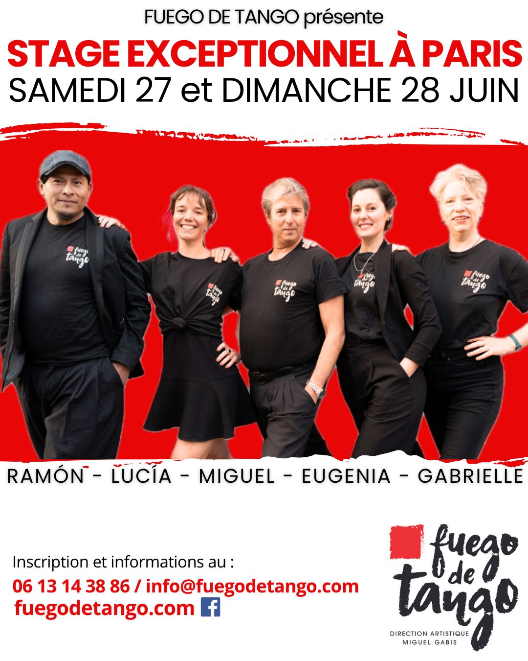 Le Stage de Fuego de Tango à Paris