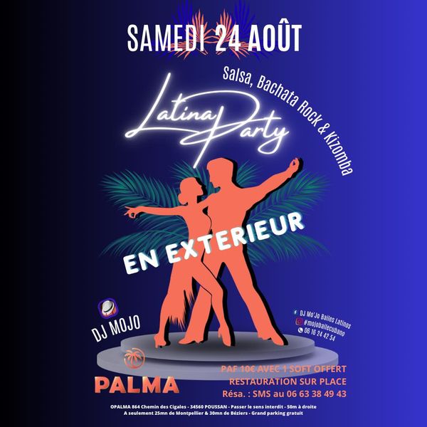 LATINA PARTY SUR LA TERRASSE OPALMA