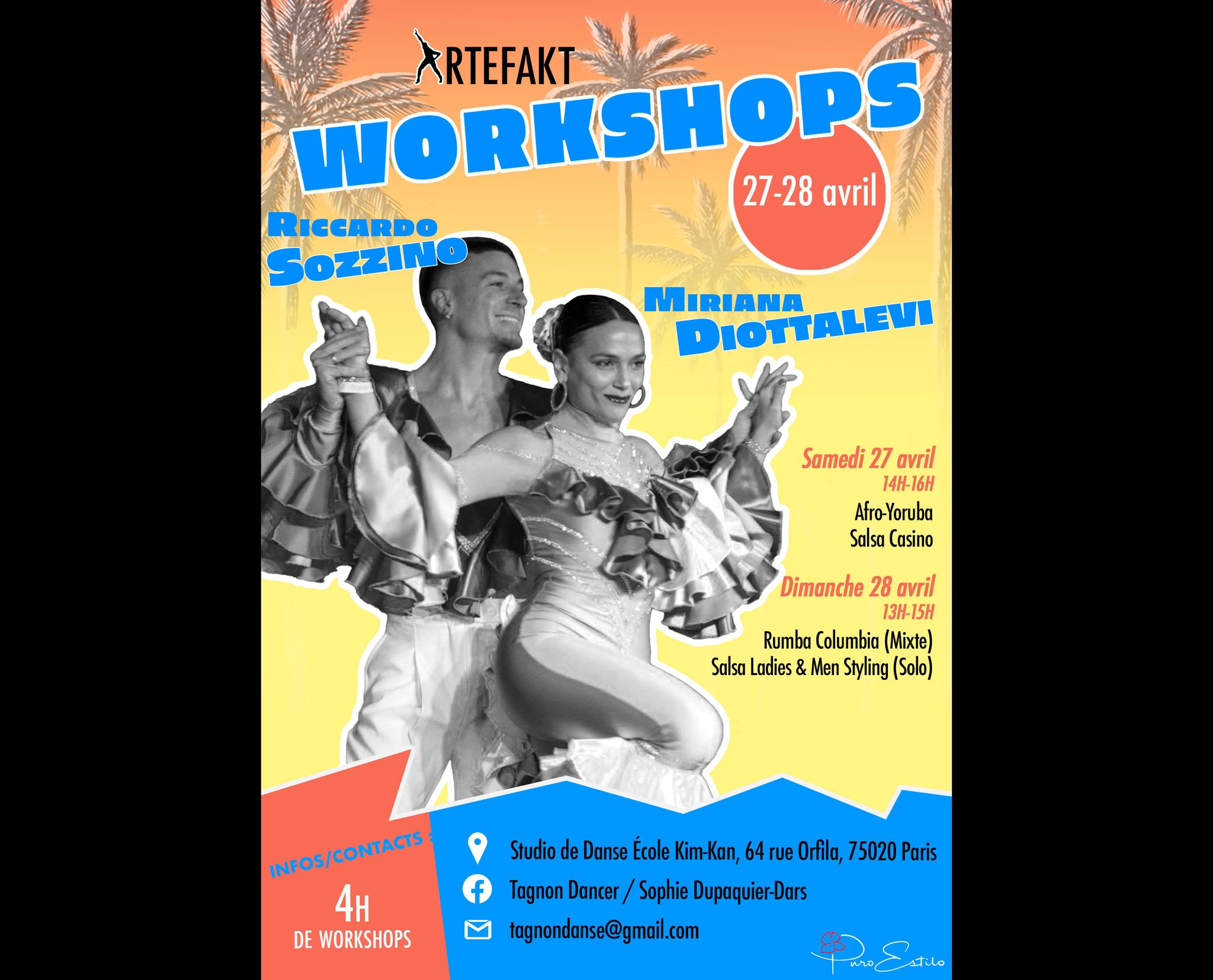 STAGE DE DANSES CUBAINES & AFRO-CUBAINES - RICCARDO SOZZINO & MIRIANA DIOTALLEVI