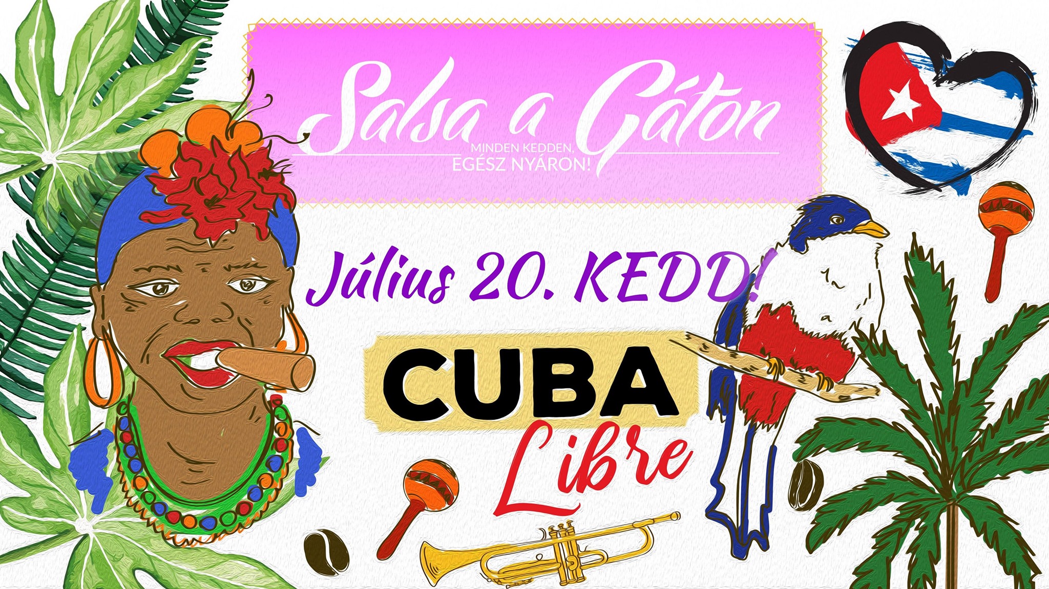 Salsa a Gáton - minden kedden, egész nyáron - Cuba Libre!