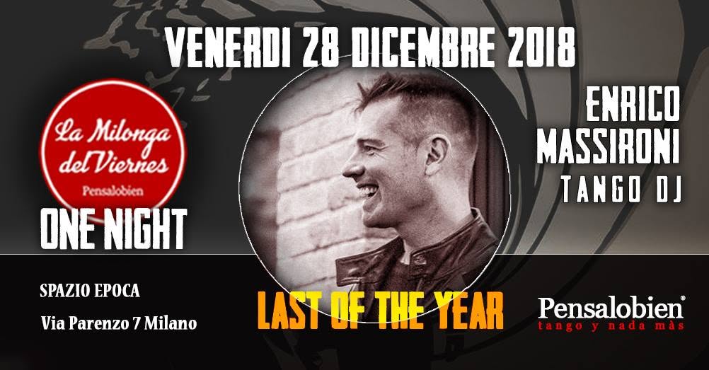 Viernes One Night Pensalobien.Enrico Massironi Tango Dj