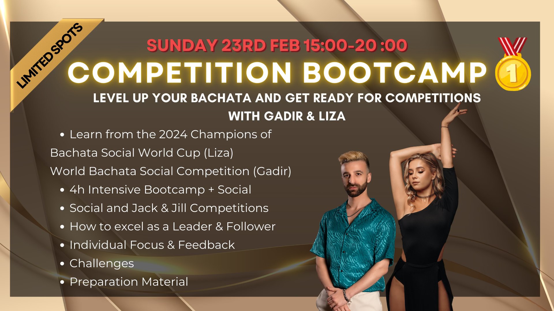 Gadir & Liza - Bachata Competitions Bootcamp