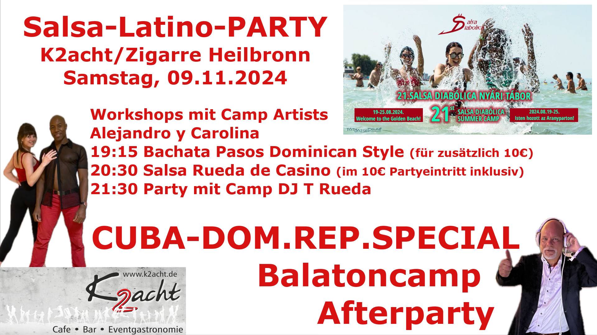 Salsa Latino Party: Cuba-DomRep Special - BalatonCamp Afterparty