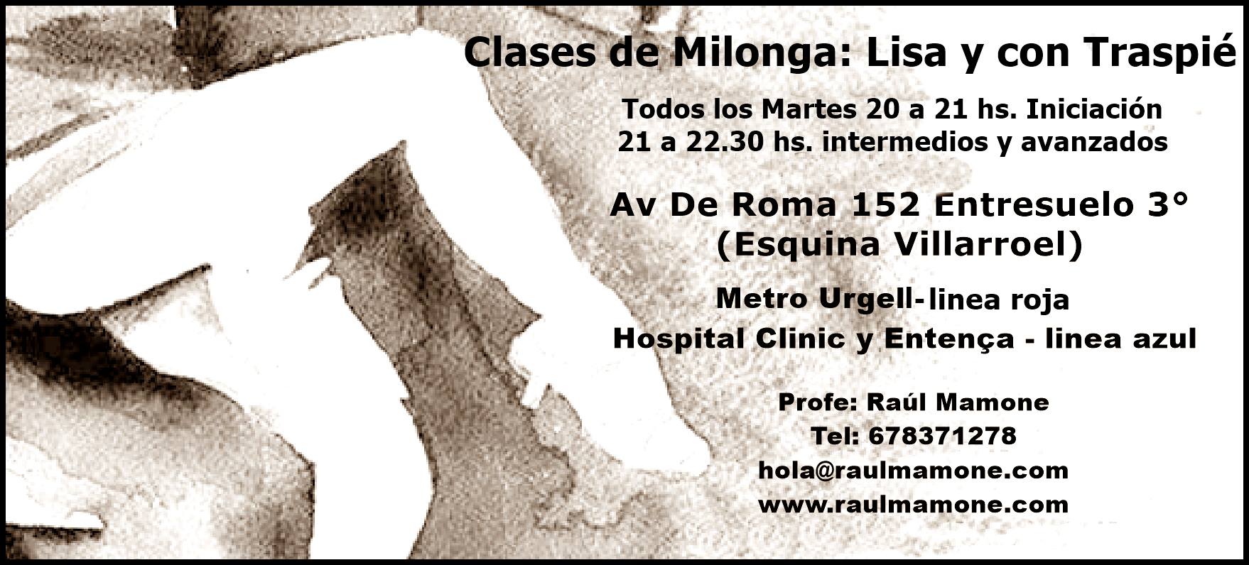 Clases De Milonga Martes 20.00 Hs.