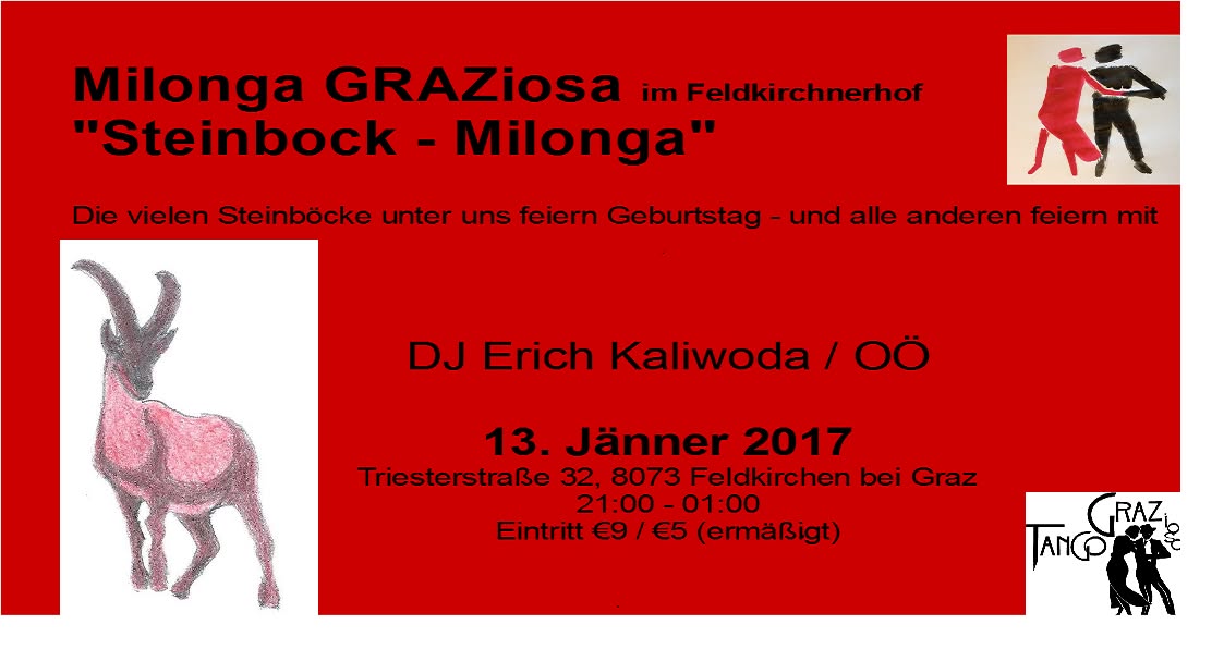 Milonga GRAZiosa im Feldkirchnerhof "Steinbock - Milonga"