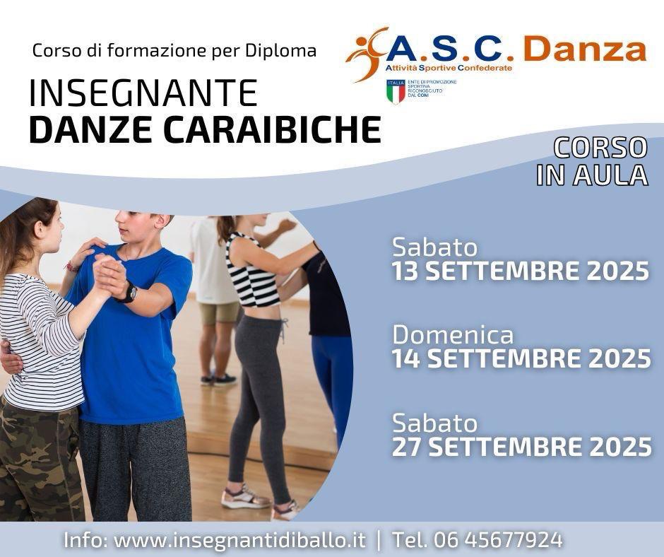 Corso per il Diploma di Maestro di Salsa e Danze Caraibiche