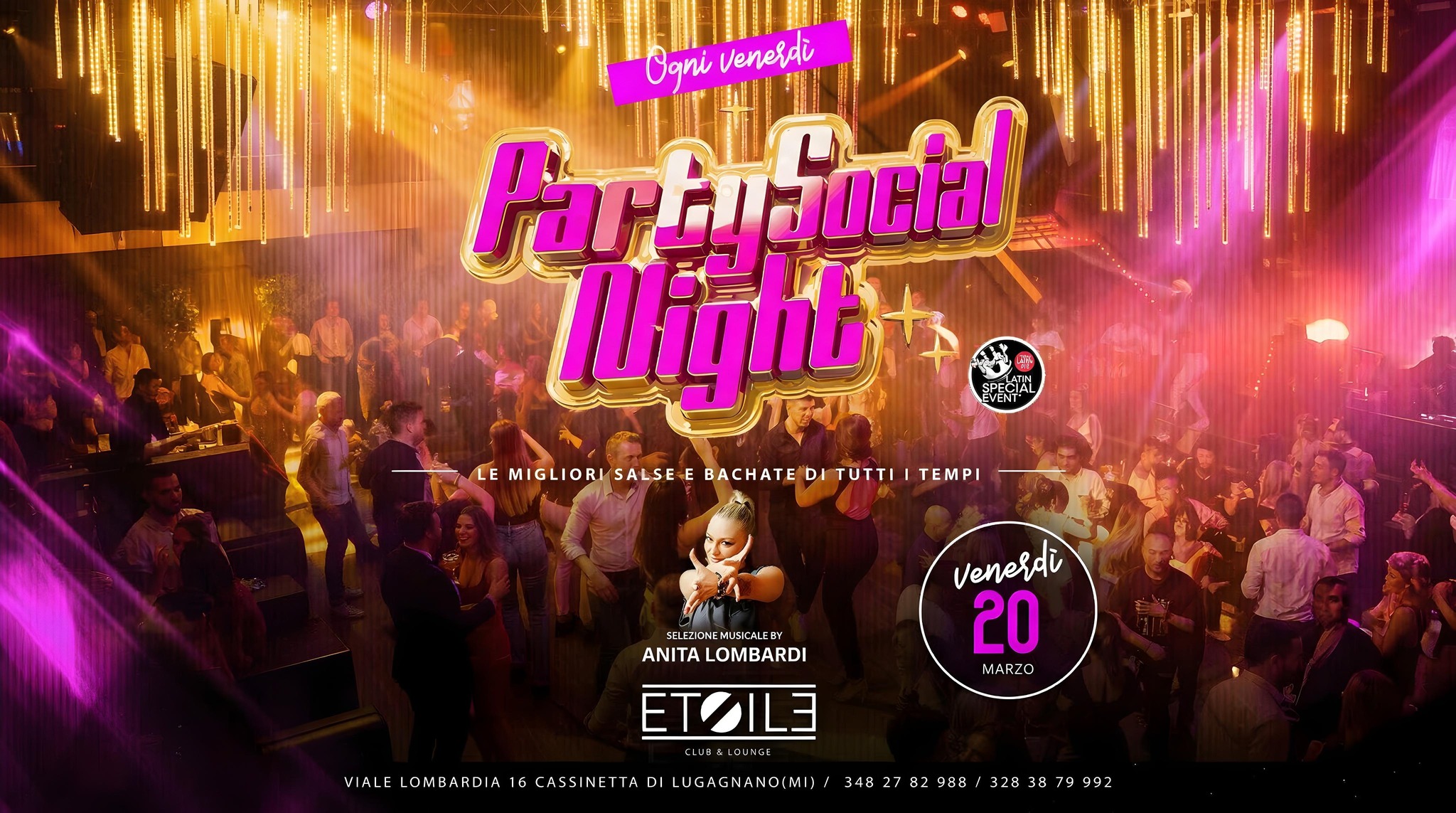 VENERDÌ 20 MARZO 💃🏻🕺🏿 PARTY SOCIAL NIGHT