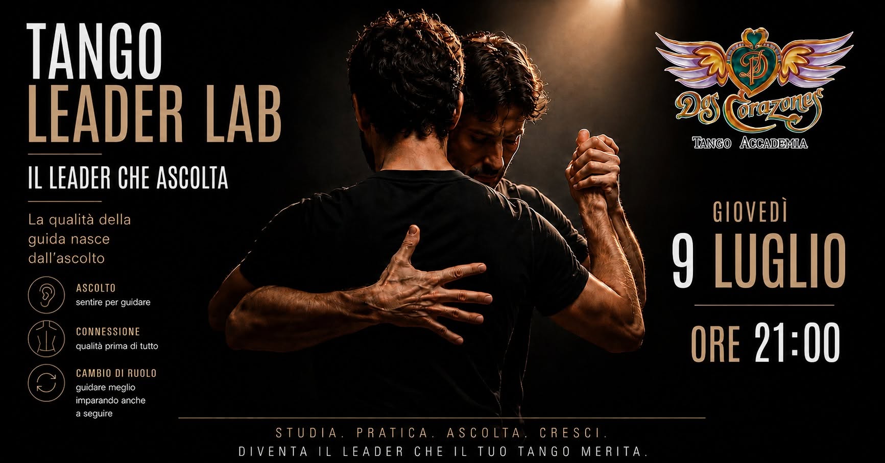 TANGO LEADER LAB: Il Leader Che Ascolta - 2 Corazones Tango Accademia Rimini