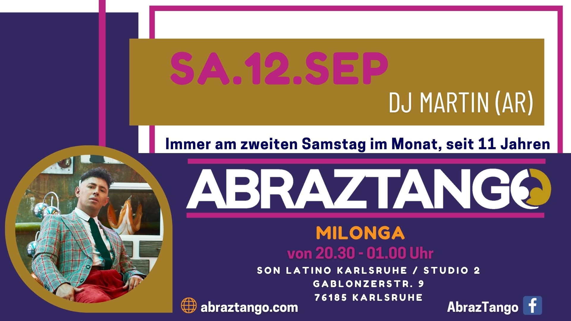 SEPTEMBER Abraztango MILONGA