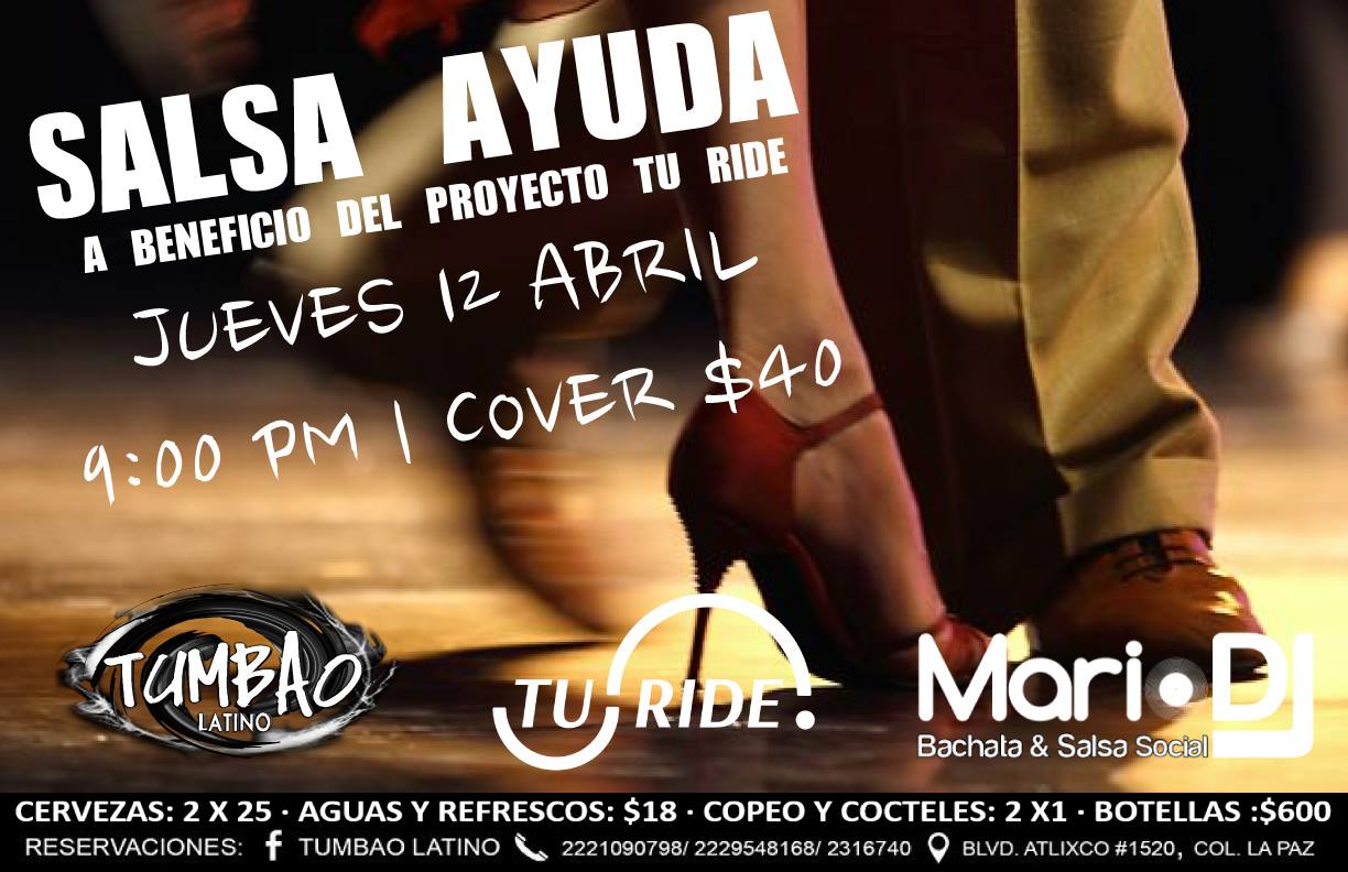 Salsa ayuda a beneficio de Tu Ride