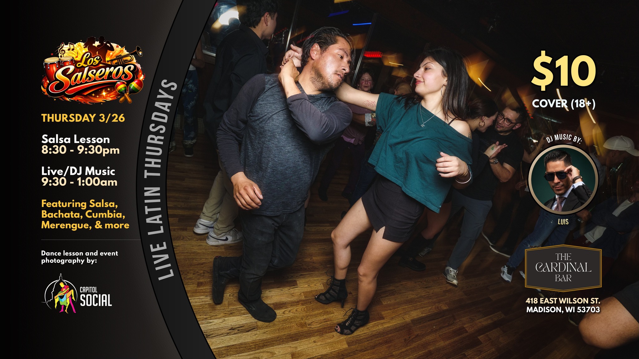 LOS SALSEROS At The Cardinal! (03 26 26)