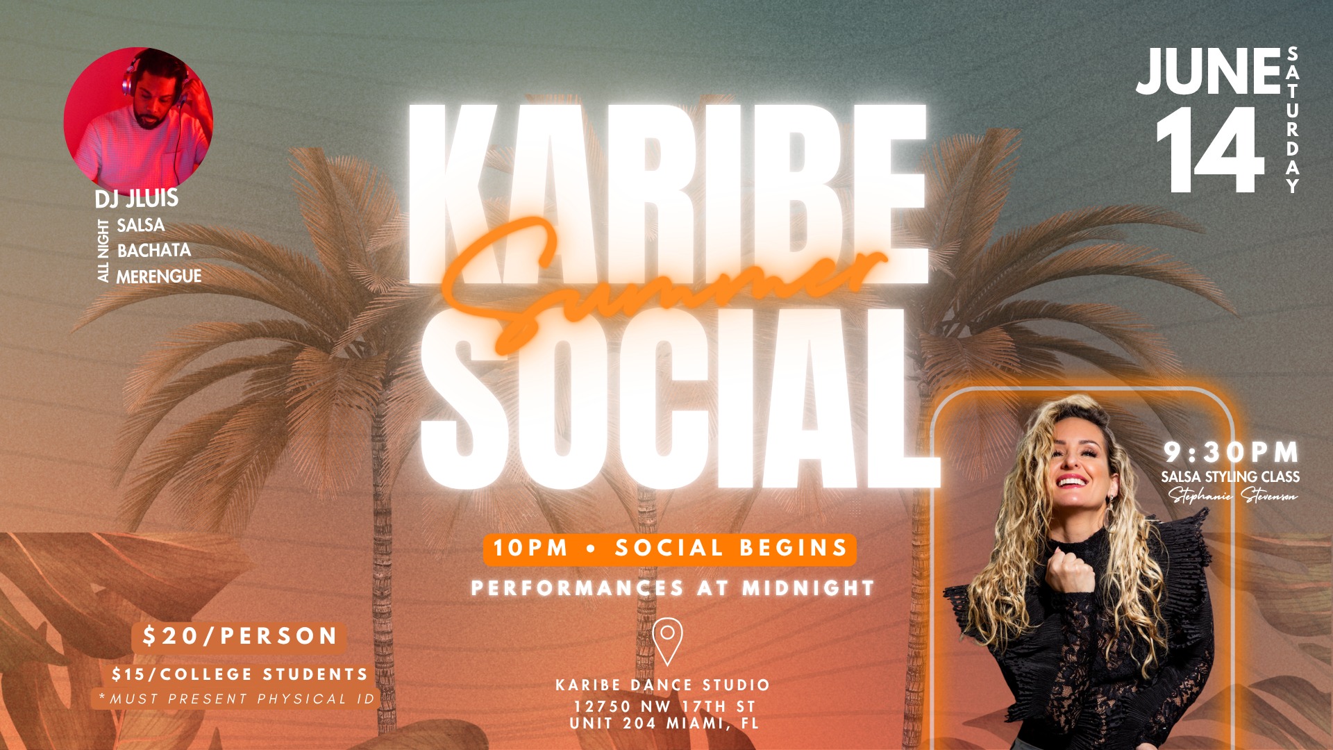 Karibe June Social - Salsa, Bachata & Merengue