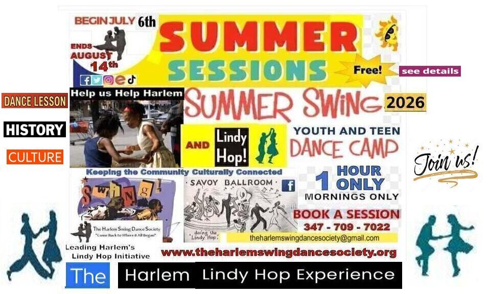 Summer 2026: The Harlem Lindy Hop Experience! July Week 4