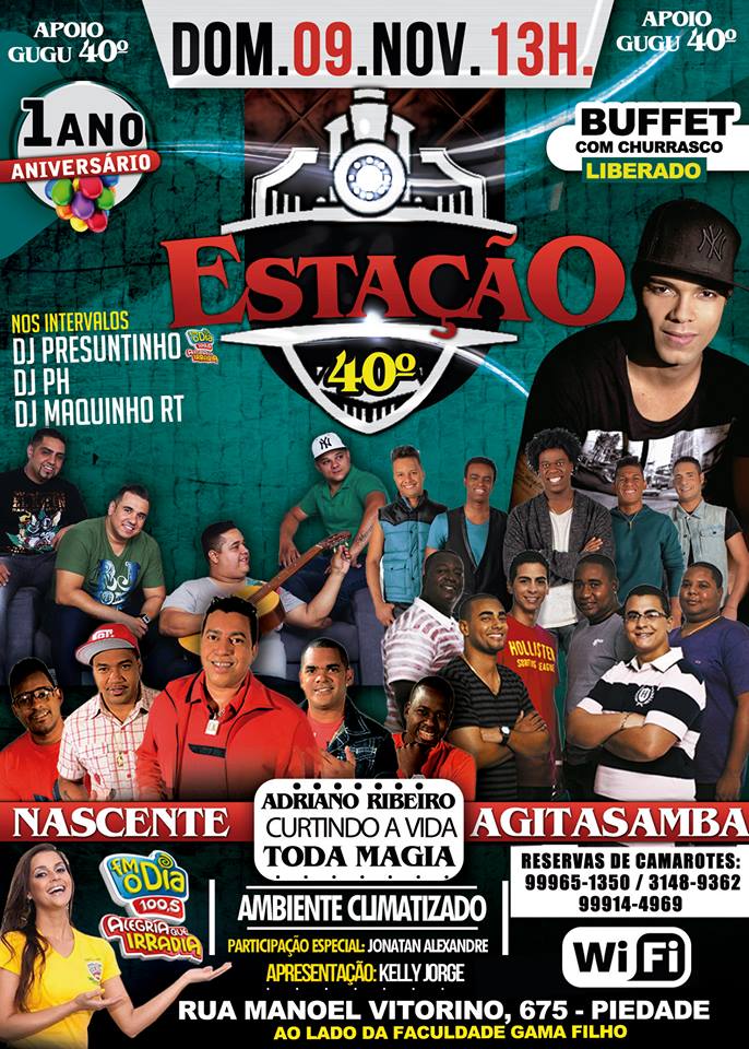 B-DAY BOATE ESTAÇÃO 40 GRAUS - LISTA AMIGA