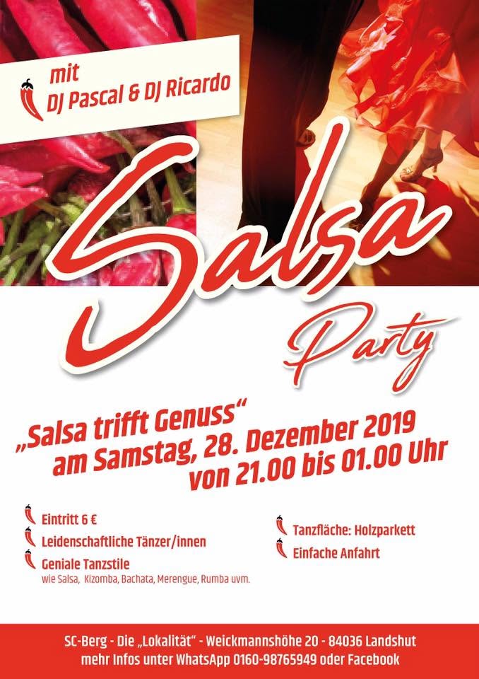 Salsa trifft Genuss - die Salsaparty in Landshut-Berg