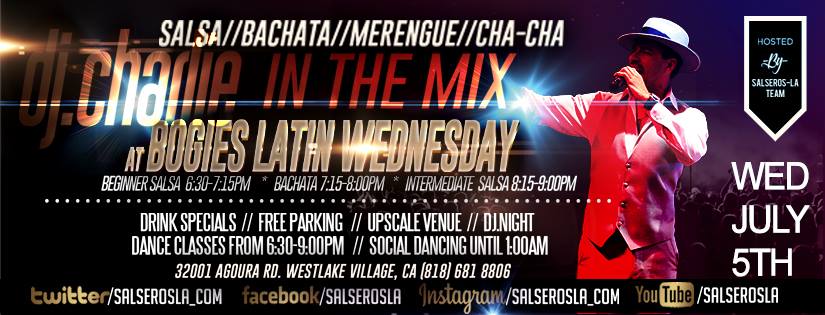 Dj.Charlie at Bogies Latin Wednesdays!