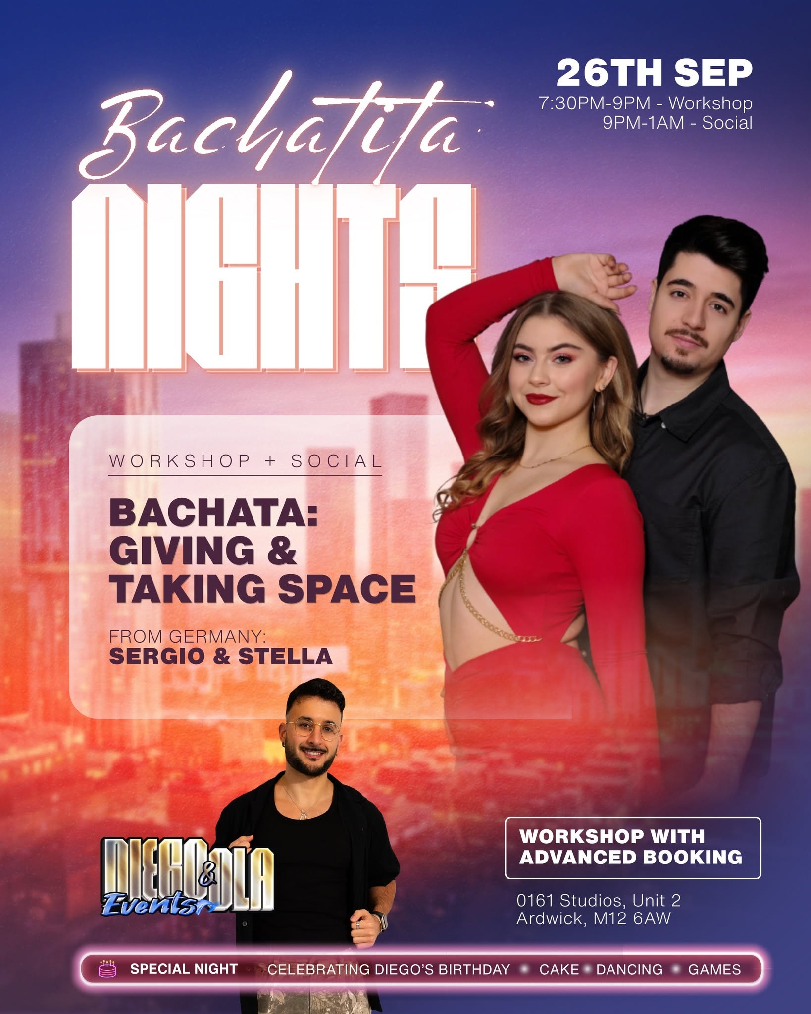 Bachatita Nights - Bachata Fusion Workshop & Social with Sergio & Stella from Germany