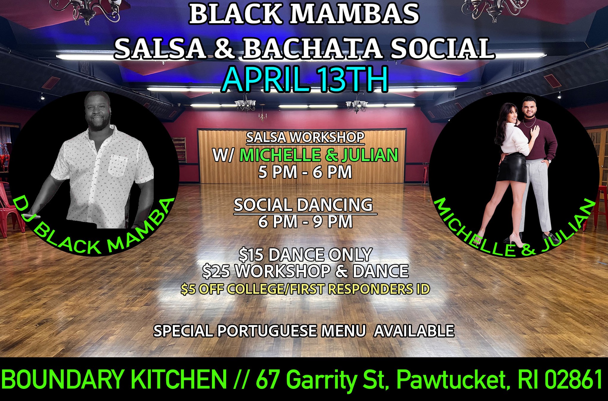 Black Mamba's Salsa and Bachata Social
