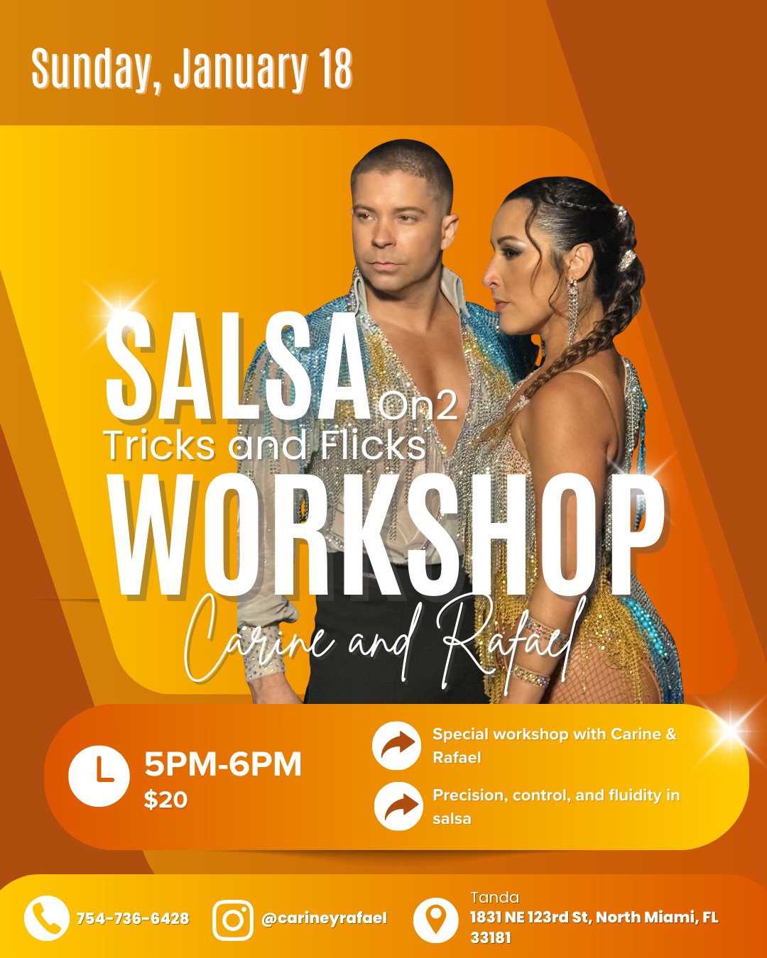 Workshop Salsa On2 Tricks and Flicks with Carine y Rafael
