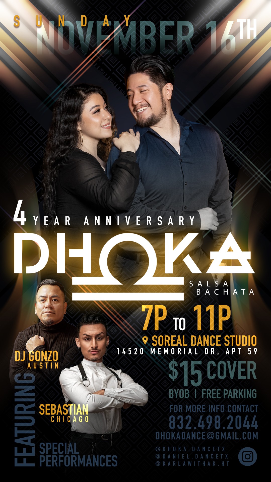 DHOKA Dance 4 Year Anniversary Social