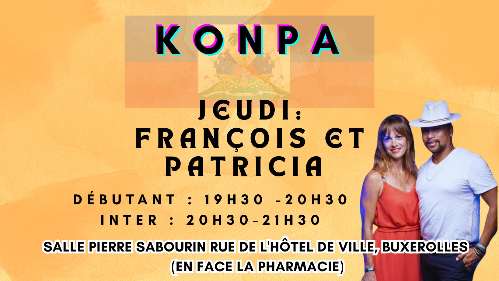 Cours de Konpa avec François et Patricia