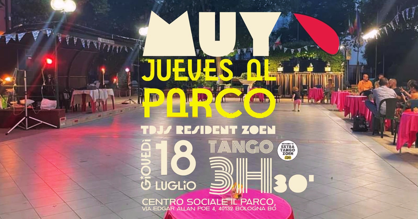 Muy Jueves al “Parco” 18 luglio - la Milonghina di tutti i giovedì d’estate