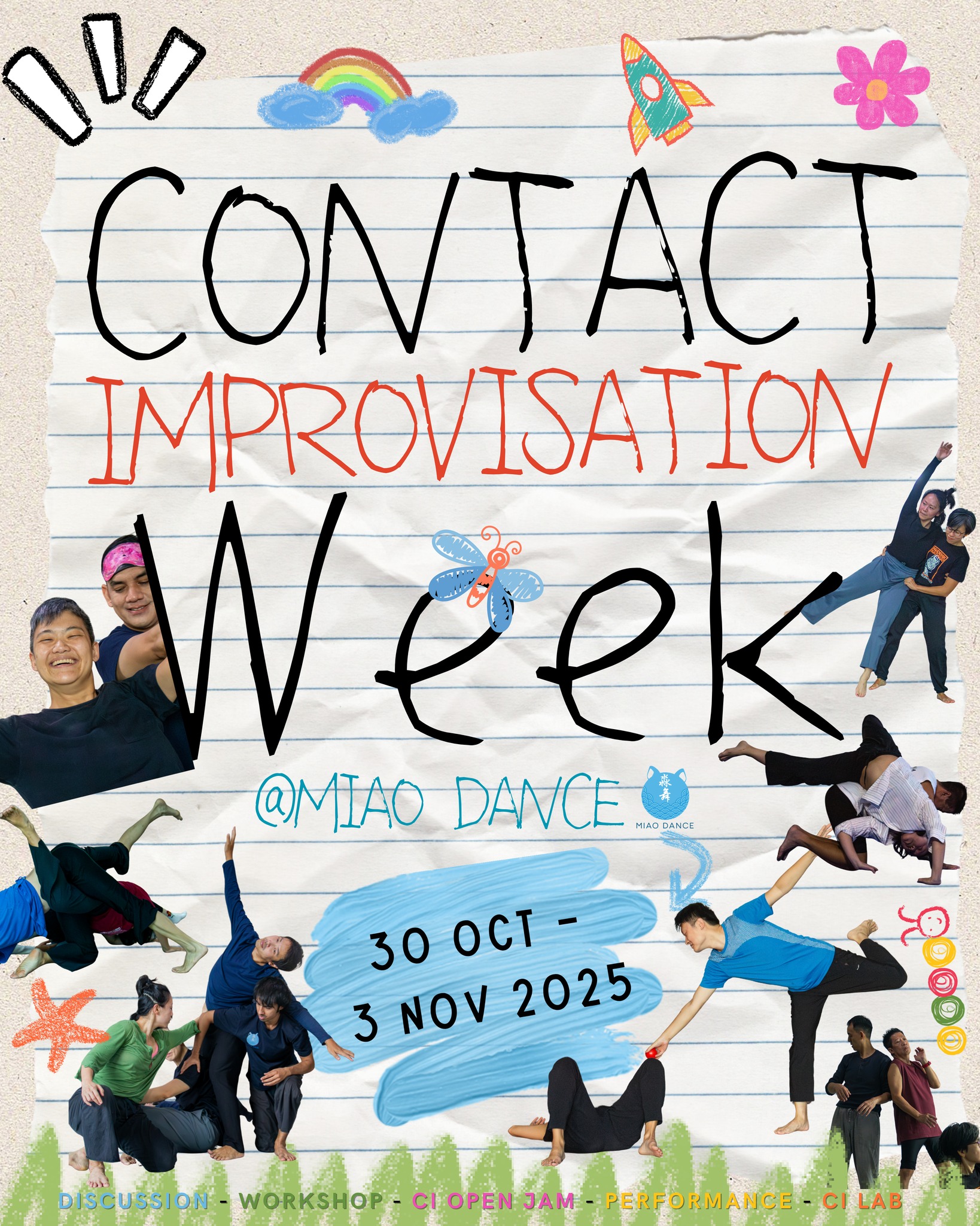 Contact Improvisation Week @MIAO DANCE (30 Oct - 3 Nov 2025)